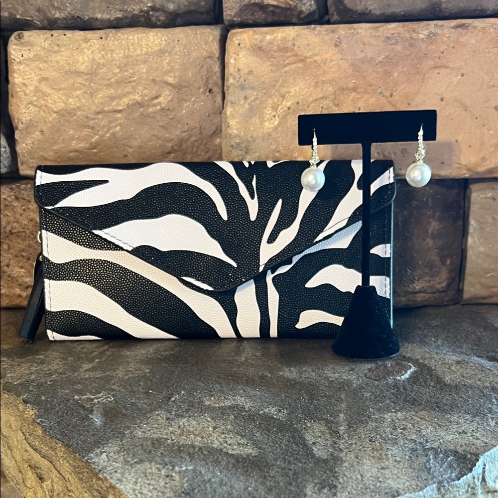 Black and White Zebra Print Wallet